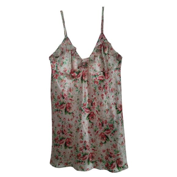 Enchanting Other - Vtg Enchanting Womans Size 1X Floral Slip Babydoll Nightgown Lingerie sexy satin